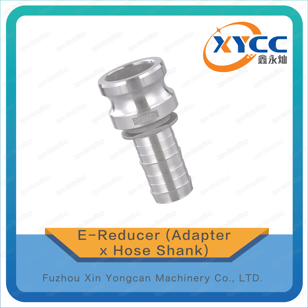 Camlock Type E-Reducer (Adapter x Hose Shank)